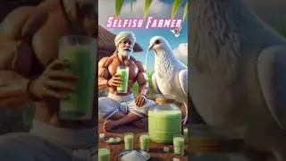A selfish Farmer was hit pigeon for food and fruits. #ai #adventure #shorts #animals