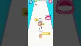 Stickman stole the pig&rsquo;s mummy 🥺 | stickman run - through the wall game #shorts #gaming #stickman
