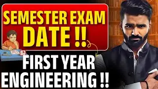 First Year Engineering Semester Exam Date 2025 | @pradeepgiriacademy | Pradeep Giri Sir