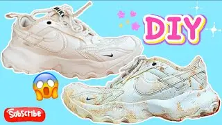 How to clean white shoes fast? ( DIY ) #shoes #cleaningshoes #whiteningshoes 