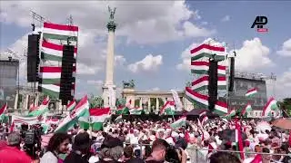 Orban challenger makes final push ahead of Sunday's EU vote