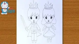 A sketch princess  amanda drawing step by step||outline art master