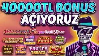 SLOT OYUNLARI ⭐️ BONUS HUNT ⭐️ 40.000TL BONUS A&Ccedil;IYORUZ ⭐️ KAZAN&Ccedil; HANGİ OYUNDA? #slots #casino