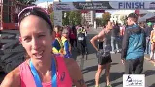 Erin Burrett Interview - Winner 2015 GoodLife Fitness Victoria Marathon