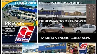 PREÇOS DOS PRODUTOS NOS MERCADOS/VINOTECAS DE BERNARDO DE IRIGOYEN - VINHOS - DOCES -AZEITE DE OLIVA