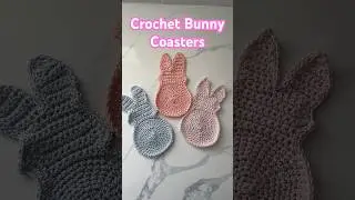 Crochet Bunny Coasters | Crochet Tutorial #crochettutorial