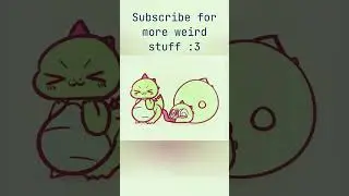 such weird gassy dinos x3 #inflation #animation #fart #cute