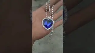 DIY Titanic's Heart Of The Ocean Necklace Made From a Wine  Bottle #shorts
