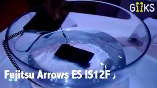 Fujitsu Arrows ES IS12F waterproof smartphone