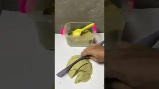 asmr magical kinetic sand &ndash; slow cutting with a knife #shorts #shortvideo #viral #trending