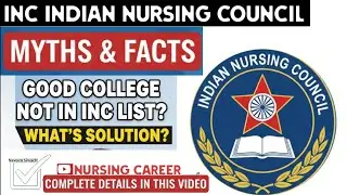 Indian Nursing Council | Myths and Facts | Inc For NORCET & ABROAD | Complete details | HNRC |