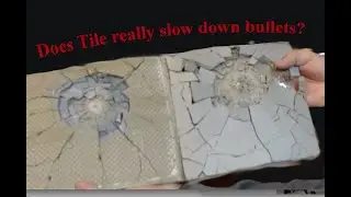 Can Tile effectively slow down a bullet?