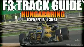 F3 Track Guide - Fixed Setup @ Hungaroring | iRacing VR | Oculus Rift S