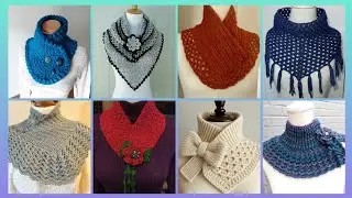 Impressive Elegant outstanding crochet pattern of handmade neck scraft outfits designs ideas