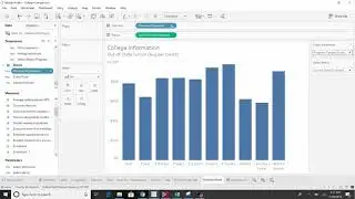 Tableau Tutorial - How to change Chart Dimensions using a parameter control