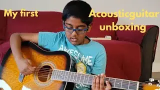 My first Guitar 🎸 unboxing video#washburn#costco#acousticguitar#canada