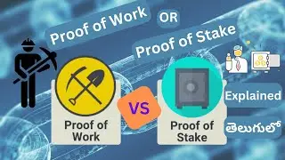 Proof of Work VS Proof of Stake: What's better? Explained in Telugu! with animations #crypto #btc