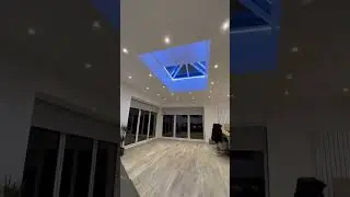 Motorised lantern roof blind, Contact Lantern Roof Blinds 01443-228557 www.lanternroofblinds.co.uk