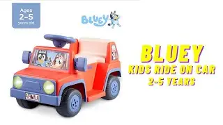 Bluey Electric Ride-On Car for Toddlers | Setup & Fun Ride!