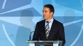 Press point by NATO Secretary General Anders Fogh Rasmussen - 03 Oct