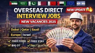 UAE | Saudi | Qatar | Europe | Israel Jobs 2025 ✈️ Direct Interview | Shutdown | Hiring Starts🔥 