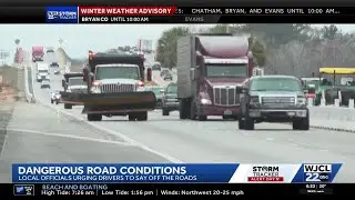 Dangerous cold conditions, roadways slick with ice