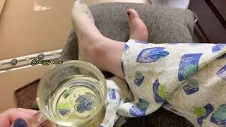 Nylon socks feet compilation 7
