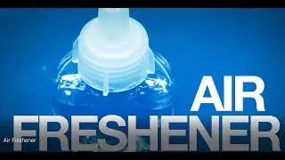 How does a plug-in air freshener deliver fragrance to the room?