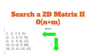 Search a 2D Matrix II Leetcode