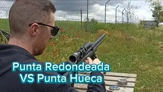 Balines de Punta de Redonda vs Punta Hueca en aire comprimido