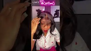 UNice 7x5 & 13x4 Pre-Everything&trade; Lace Frontal Black Fluffy Natural Loose Wave Curtain Bangs Wig