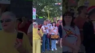 'No Kings' protest on Governors Drive in Huntsville