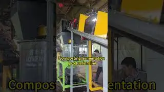 Complete set of organic fertilizer production line equipment with compost fermentation tank