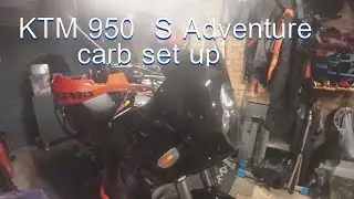 ktm 950 adventure S, new bike. Installing new air intake system and rejetting.