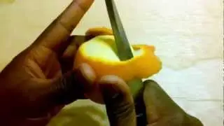 How to Peel an Orange with a Knife