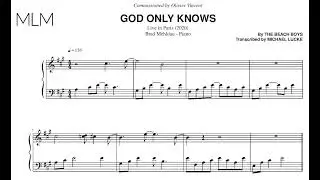 Brad Mehldau - God Only Knows (Beach Boys) - Transcription
