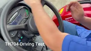 TH704 Tractor Driving Test- Actual driving experience