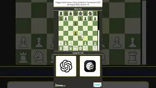 OpenAI O3 vs Kimi K2 | Kaggle Game Arena Chess Exhibition Tournament 2025 | Round 1.4