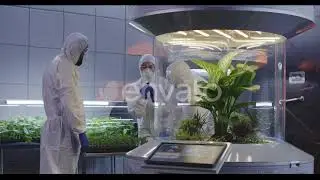 Biologists Working in a Lab on a Mars Base | Stock Footage - Envato elements