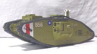 Third Party LEGO | MK-V Heavy Tank Assembly Toy, QG 300018 Heavy Battle tank [1:35 Minifig scale