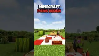 Minecraft Picnic Design! 🧺🍎🥪