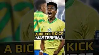 ESTEV&Atilde;O Scores INSANE Bicycle Kick for Brazil #shorts