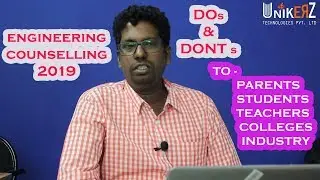 Engineering counselling 2019 - Anna University - Dos & Dont's - Career - Industrial Automation