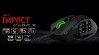 Redragon M908 Impact RGB LED MMO Mouse with Side Buttons | Cheap Laser Wired Gaming Mouse
