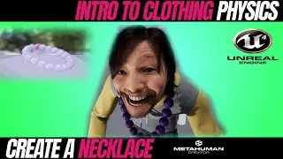 Unreal Engine - Create Jewelry  - Necklaces for Metahumans | Intro to Unreal Engine Clothing Physics