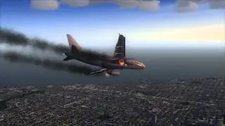 Airbus A318 Engine Fire, Emergency Landing ++ FSX