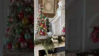My vintage style ornament tree DIY #christmasdecor #diychristmastree #diy #holidaydecorating