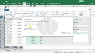 Pivot Data Using Power Query Editor || #WamCode