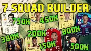 FIFA 20 SQUAD BUILDER 150K 200K 380K 450K 500K 750K 800K SQUAD BUILDER FUT CHAMPIONS TEAMS