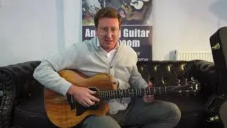 Taylor 724ce Koa Grand Auditorium Electro Acoustic Guitar - Rimmers Music Presentation With James